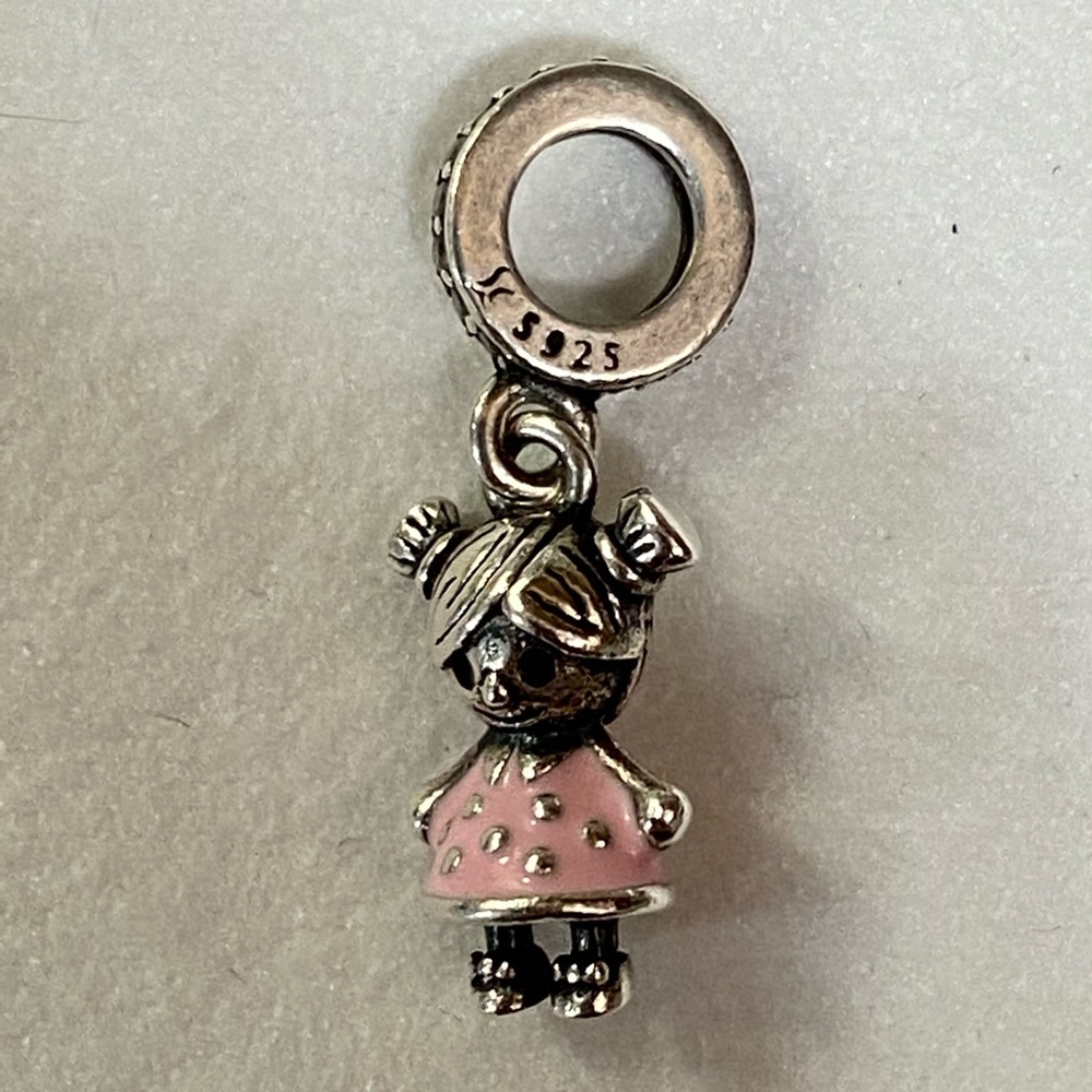 Girl charm. Fits Pandora bracelet